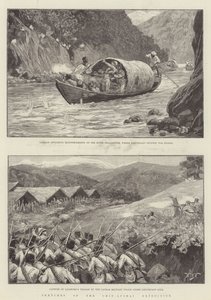 Bocetos de la Expedición Chin-Lushai de William Barnes Wollen